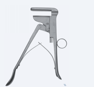 Ножиці, хірургічні, мікро, байонетної форми, делікатні, вигнуті, гострокінцеві, загальна довжина 160 мм, 6 1/4"